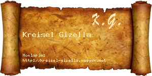 Kreisel Gizella névjegykártya